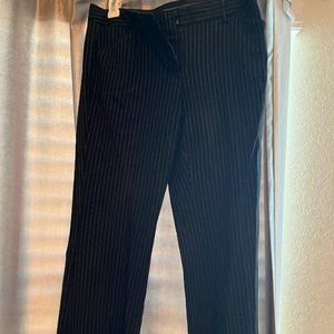 Express Design Studio Black Pant with White Stripes Size 6/S
